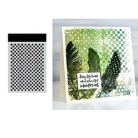 small stencil checkered 2021 arrival new diy metal cutting stencil diary scrapbooking easter craft engraving making
