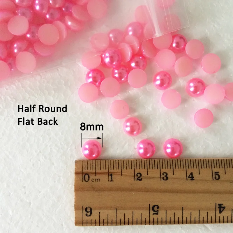 200 шт. имитация искусственного 8 мм полукруглый жемчуг плоская спина кабошон