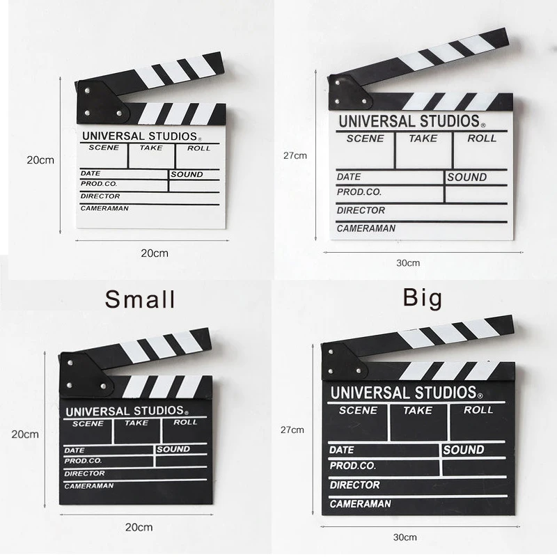 Деревянный режиссер Видео Сцена Хлопушка доска для офиса рабочего стола ремесло