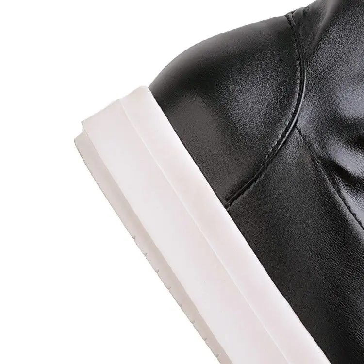 

Women boots spring and autumn 2019 new flat-bottomed single over the knee cake bottom waterproof winter plus cashmere boots