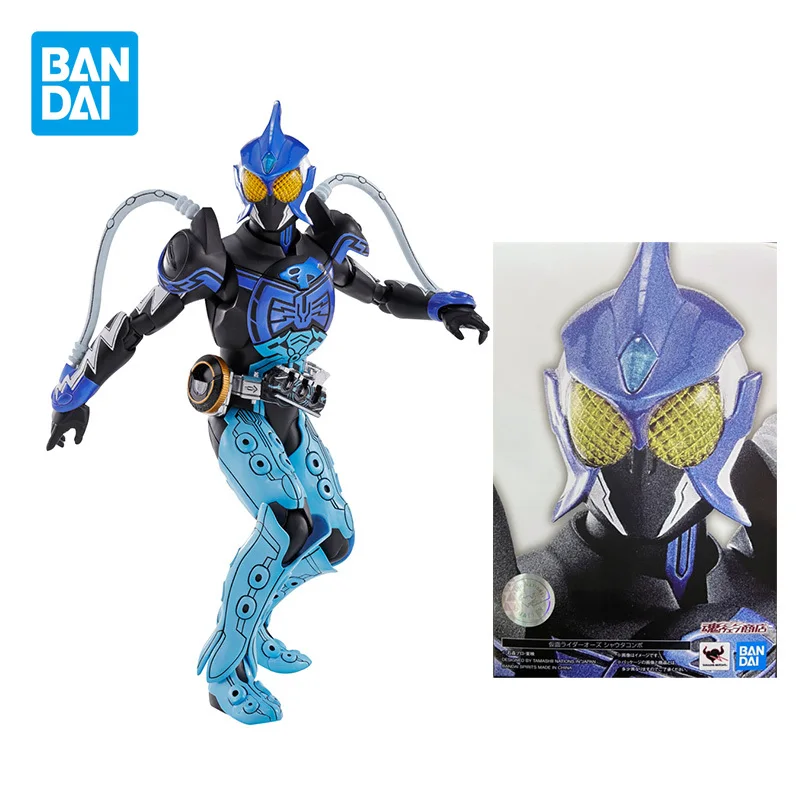 

Bandai Genuine SHF Anime Kamen Rider OOO ShaUTa Combo Figurine Action Figures Toys for Boys Collectible Model Gifts for Children