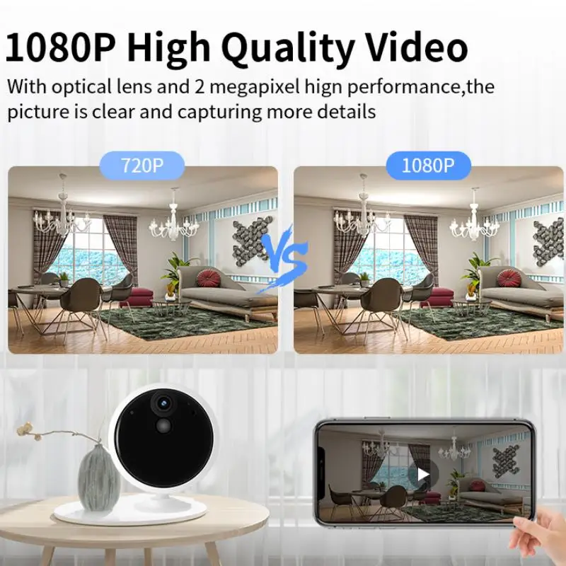 2021 Tuya 1080P приложения Smartlife Беспроводной Батарея Wi Fi безопасности дома Камера 2MP HD