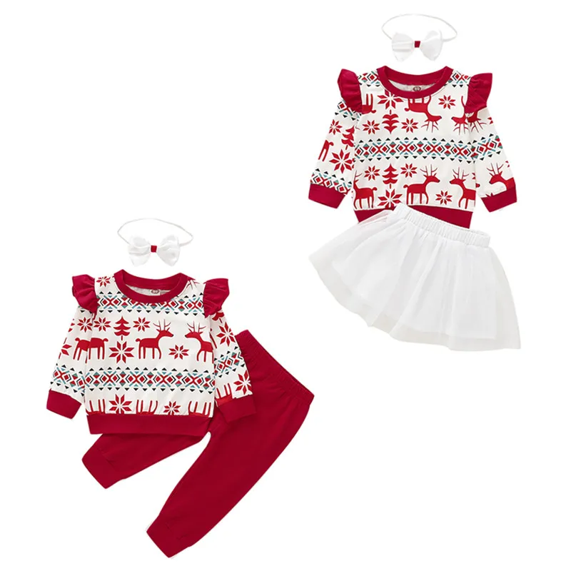 Новогодняя Детская одежда на Рождество 2020 год Рождественские наряды для
