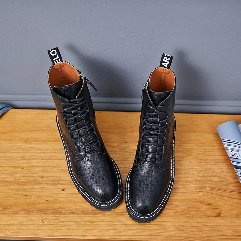 

new lace up women's boots British boots women 2020 autumn style side Casual Short Boots