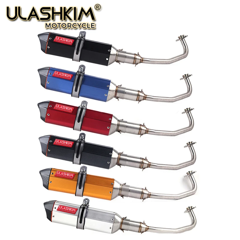 Полная система PCX 125 150 мотоцикл скутер выхлопной муфельной средней трубы без
