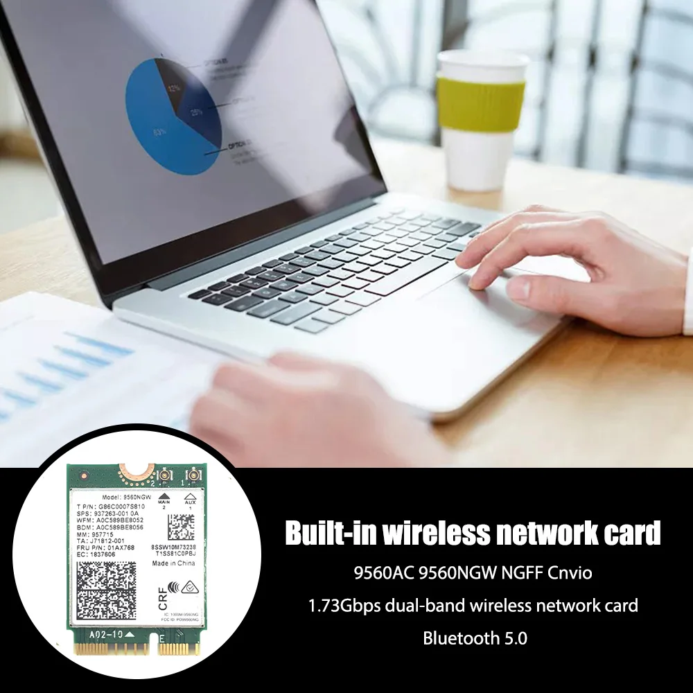 

9560AC 9560NGW NGFF Cnvio 1,73 /, Bluetooth 5,0