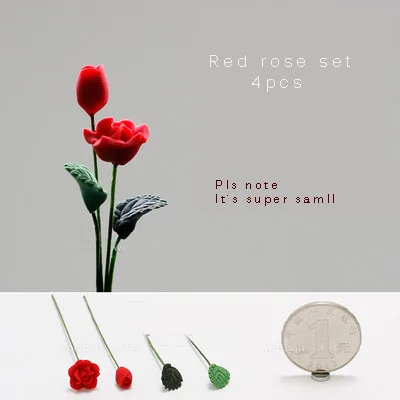 3D стерео глина Моделирование цветок микро модель небольшой магнит на