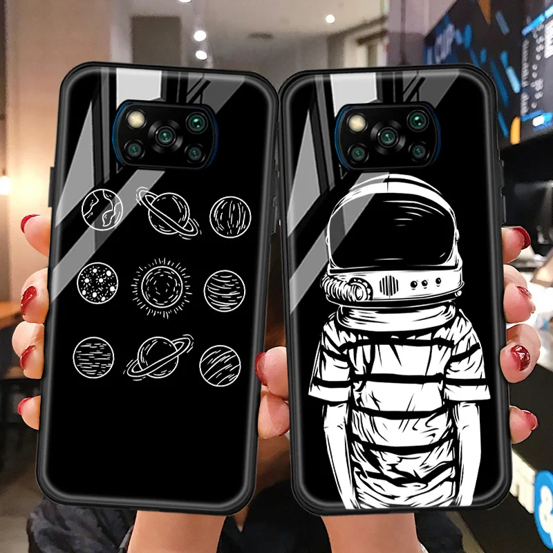 

Poco X3 NFC Case For Xiaomi Poco F3 X3 M3 Pro Case Tempered Glass anti-drop For Xiaomi Redmi 9A 8A 7A 6A 9C NFC Mi 8 9 SE 9Pro