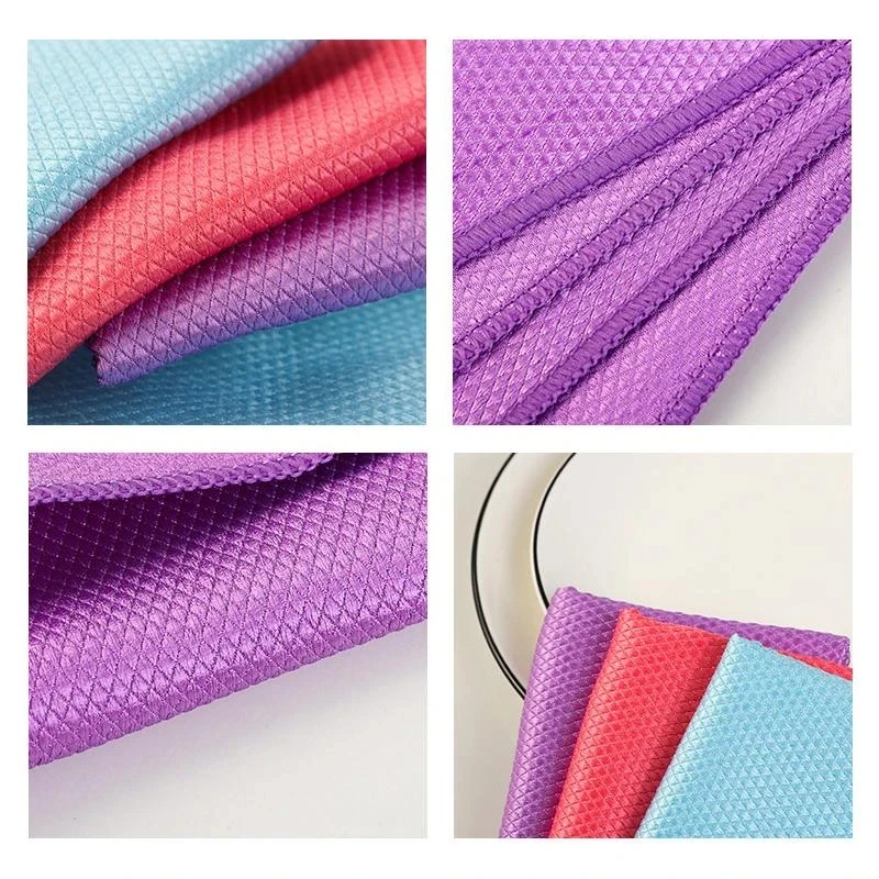 

Fish Scale Microfiber Polishing Cleaning Cloth 5/10pcs Soft Microfiber Cleaning Towel Absorbable Glass Kitchen HK3