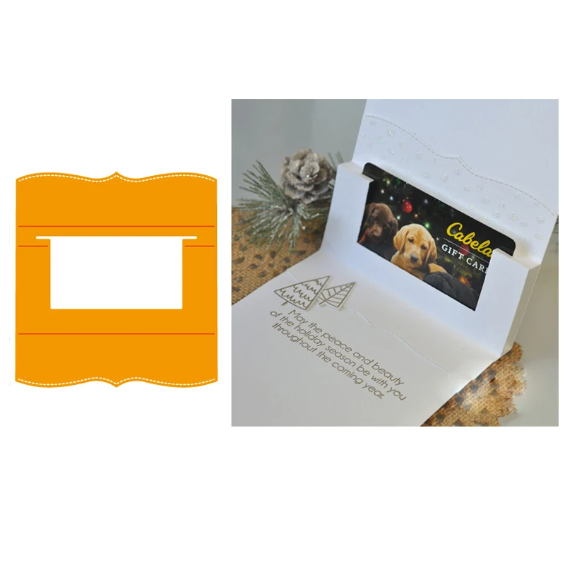 Складная рамка для карт металлический трафарет вырезания скрапбукинга