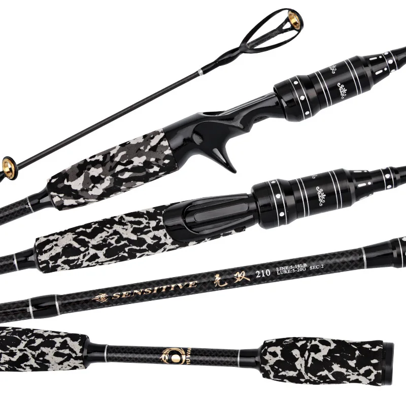 

1.8m 2.1m 2.4m Casting Spining Fishing Rod 2 Section Ultralight Rod Carp Catfish Octopus Sea Lake Spinning Rod Fishing Tackle
