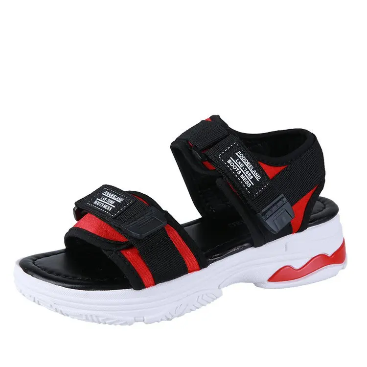 

Trends Sandals Summer New Flat British Wind Velcro Embroidery Thick-soled Casual Casual Roman Fragrance Designer Shoes Star