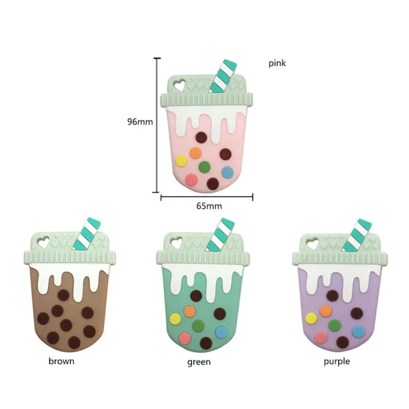 1 шт. детский силиконовый Прорезыватель для зубов молочный чай силиконовые