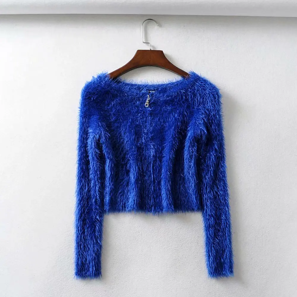 2019 Fall cardigan kawaii cropped women mohair sweaters knitted crop sweater korean cute sexy vintage |