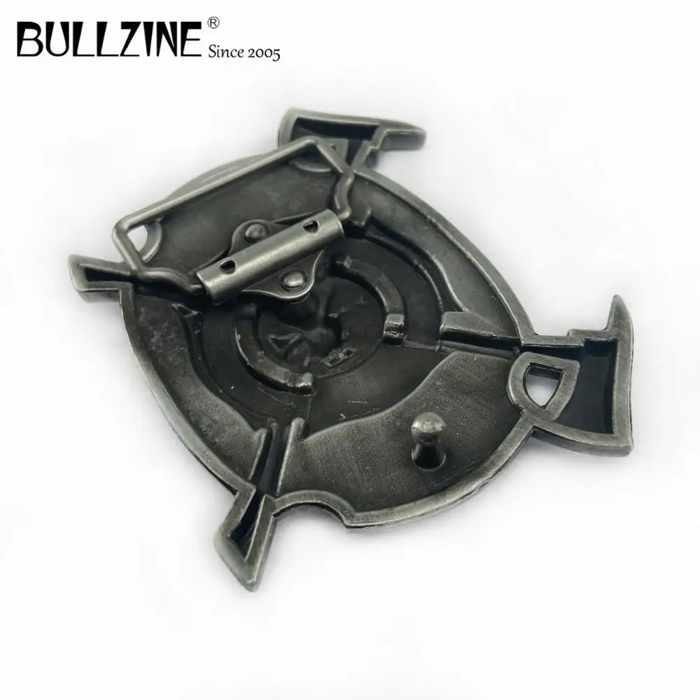 Пряжка для ремня Bullzine Fire fighter с Оловянным покрытием FP 02067 подходит шириной 4 см|fire
