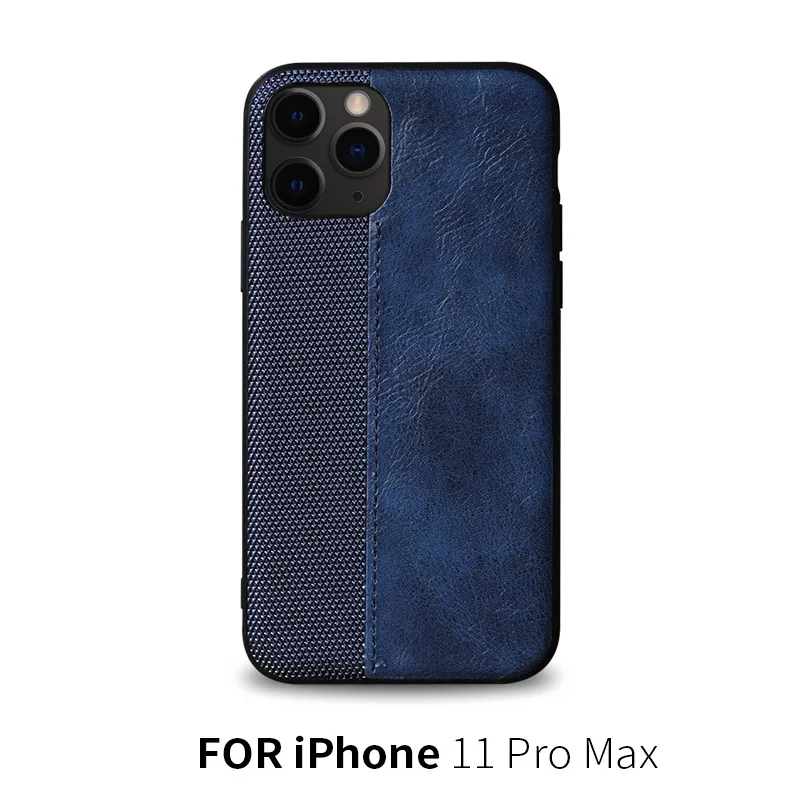 10 FOR 11 PRO MAX Кожаный чехол с вязаными качествами для Iphone 11 PRO MAX, деловой чехол для телефона - Цвет: 10 FOR 11 PRO MAX