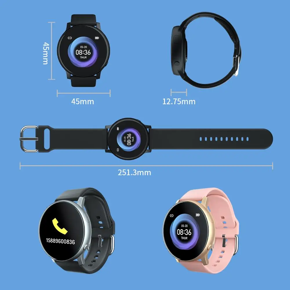 Смарт-часы S2 унисекс спортивные водонепроницаемые IP68 с поддержкой PPG + ЭКГ 1 3