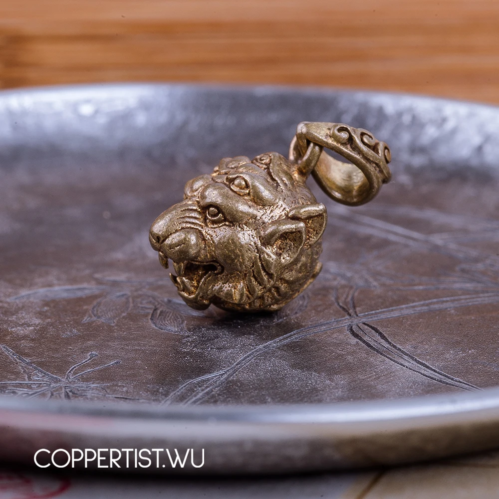 Coppertist. Wu оригинальная крутая металлическая подвеска в виде животного с головой