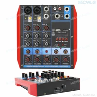 professional 4 channel mixing bluetooth mixing console audio mixer pc laptop network live recording device