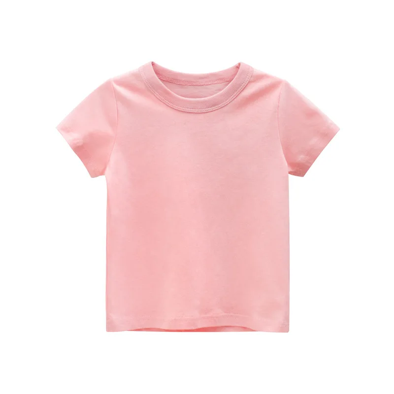 

Promotion Childrens T-Shirts Pure Cotton Girls Boys Tees Kids Clothes Summer Short Sleeve Tops High Quality Comfortable T Shirt