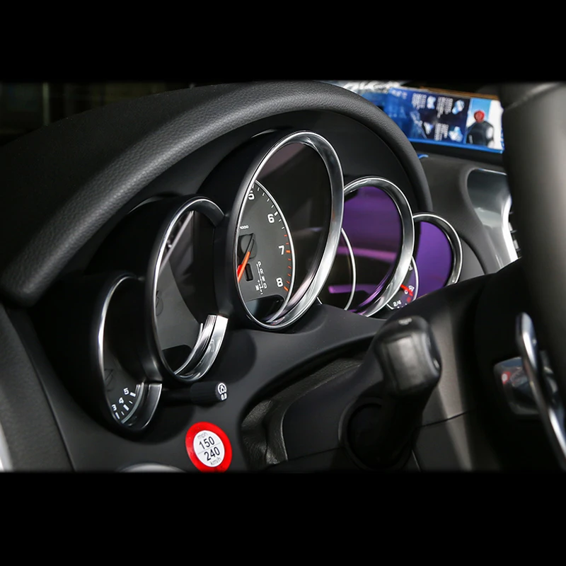 Приборной панели декоративный светильник полосы рамка наклейки для Porsche Macan Boxter