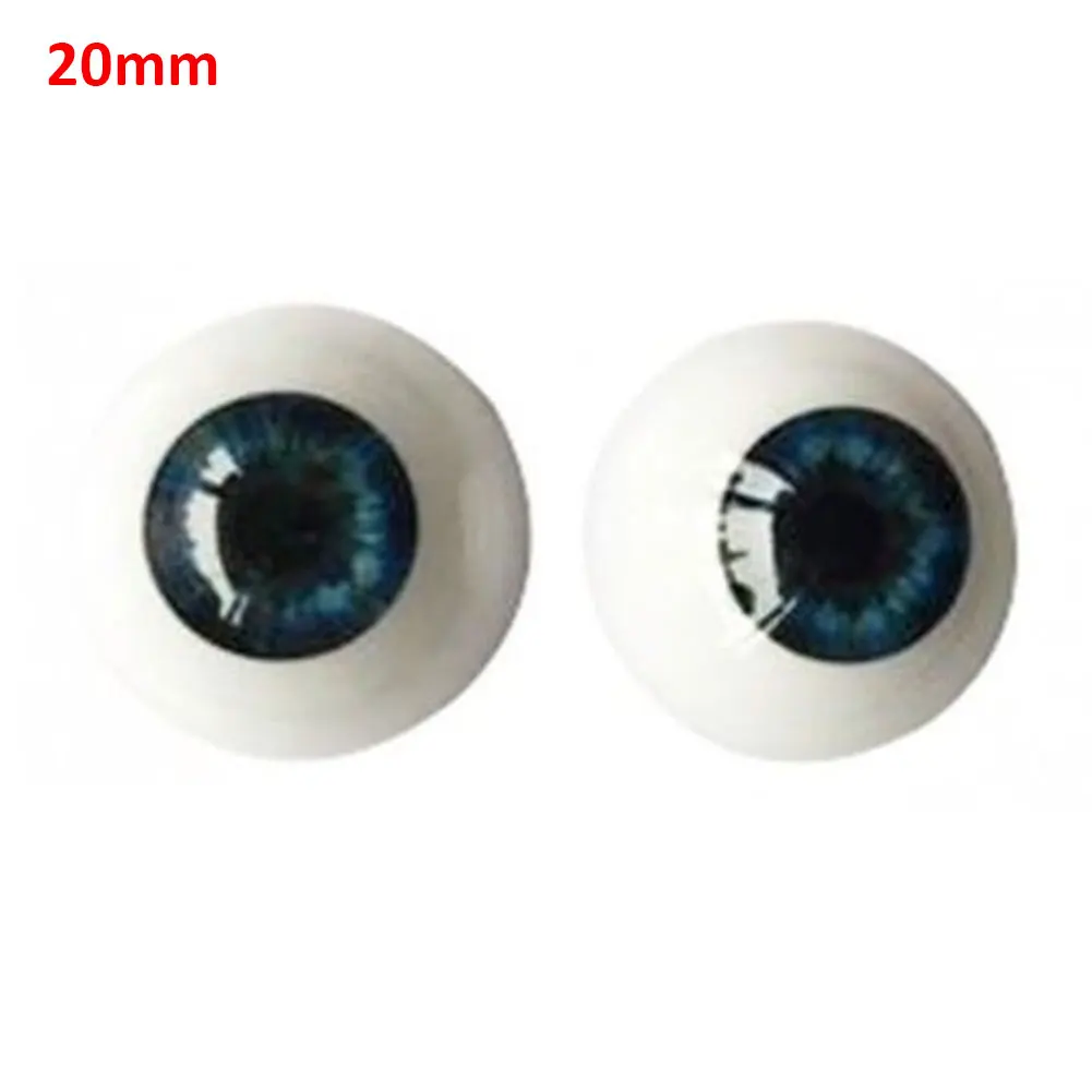 Аксессуары для кукольных глаз Reborn реалистичные полукруглые Акриловые Глаза 20 мм