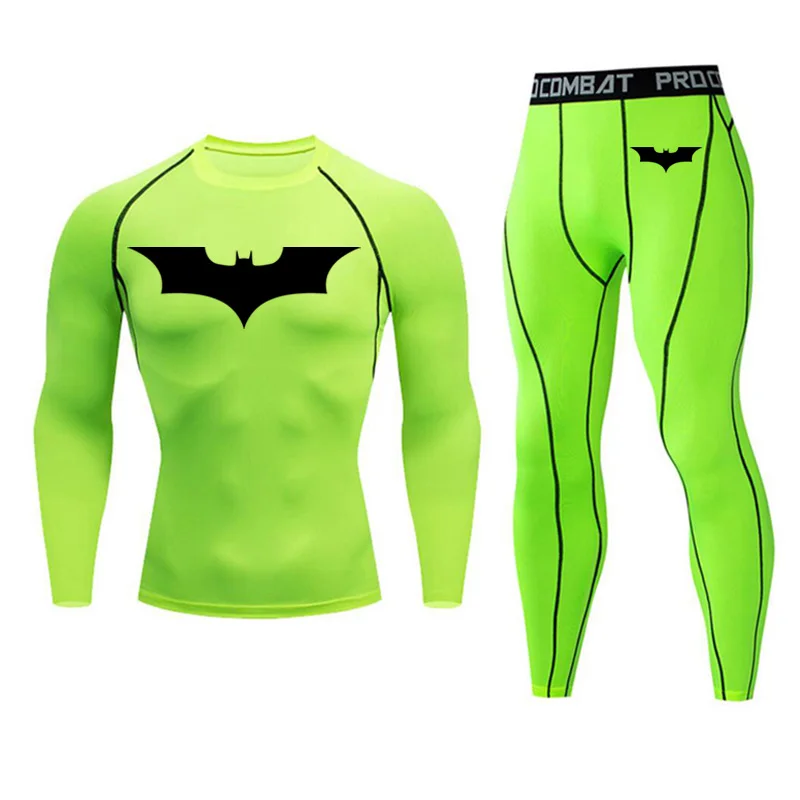 

New jogging Compression Men's Sport Suits Quick Dry Running sets Clothes Sports Joggers Training Gym Fitness mens MMA