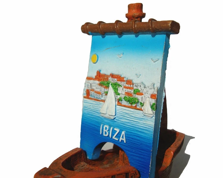 Испанские сувениры для путешествий Ibiza резиновые украшения строительства