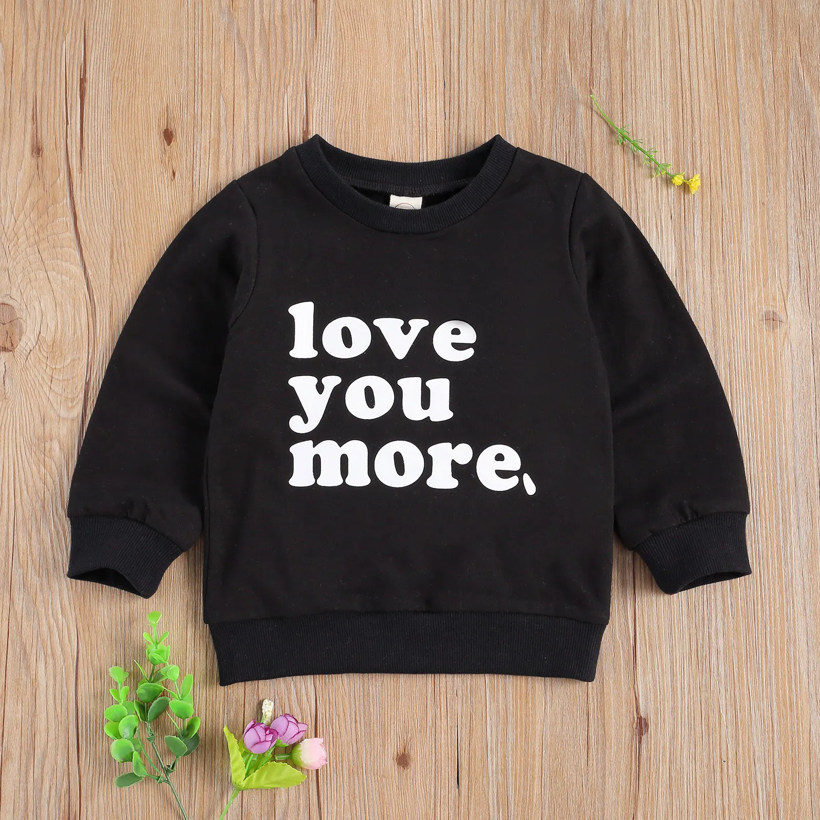 0-4Y Speing Autumn Infant Kids Girls Boys New Sweatshirt Tops Letter Print Long Sleeve Pullover Casual Tops 3 Colors Hoodies