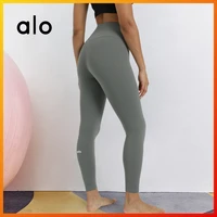 alo yoga new womens no embarrassment leggings gym seamless leggings fitness push up sports pants high waist elastic compression