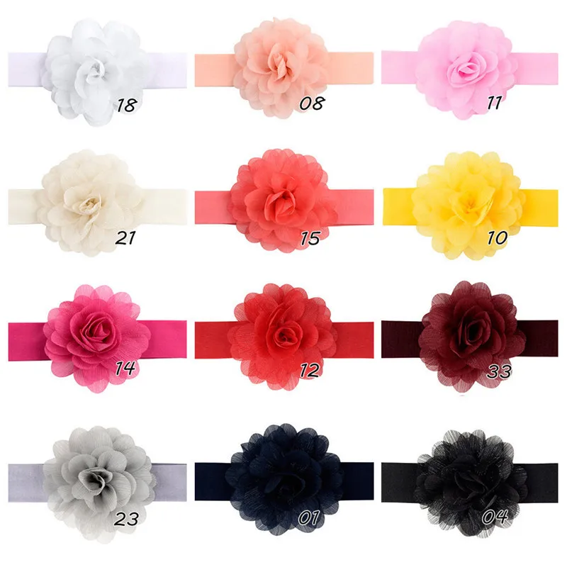 12 цветов новая однотонная Детская повязка на голову для маленьких девочек