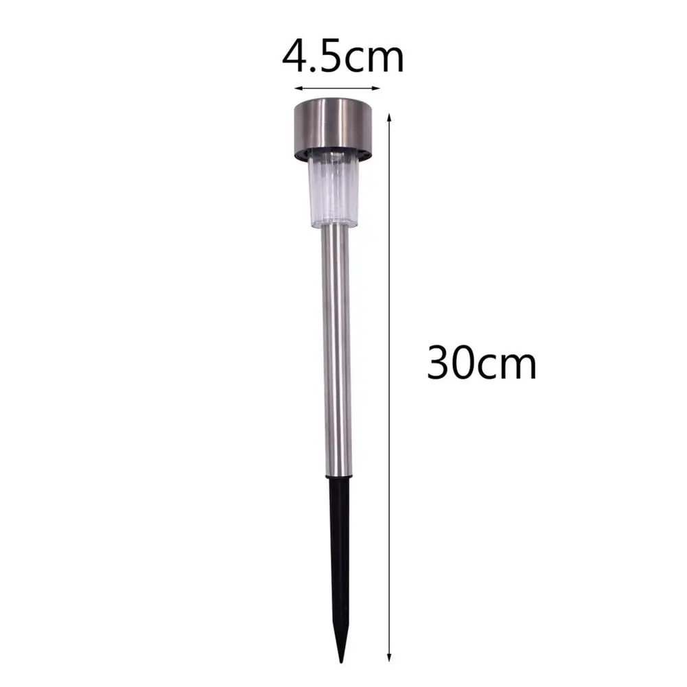 

5pcs Stainless Steel Colorful Solar Garden Lawn Lamp LED Outdoor Solar Powered Landscape Lighting For Yard Lawn Decoration