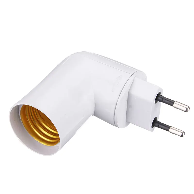 

Fashion EU Plug Lamp Holder 360 Degrees Rotate E27 With Converter ON/OFF Light LED Holder Socket Q2O0 Button O1I0