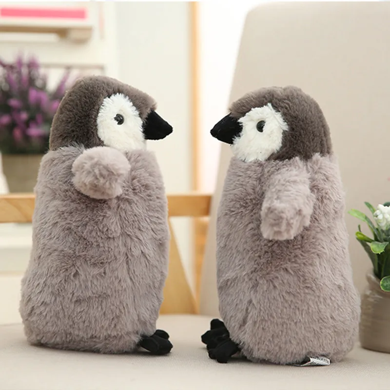 

1pc 35cm Plush Grey Penguin Stuffed Animal Toys For Kids Filled PP Cotton Soft Girls Toys Pillow Cushion Gift For Children