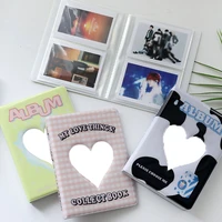 loving heart photo album card holder 4 inch 6 inch mini photo album photocard holder name card collect book plug in card bag