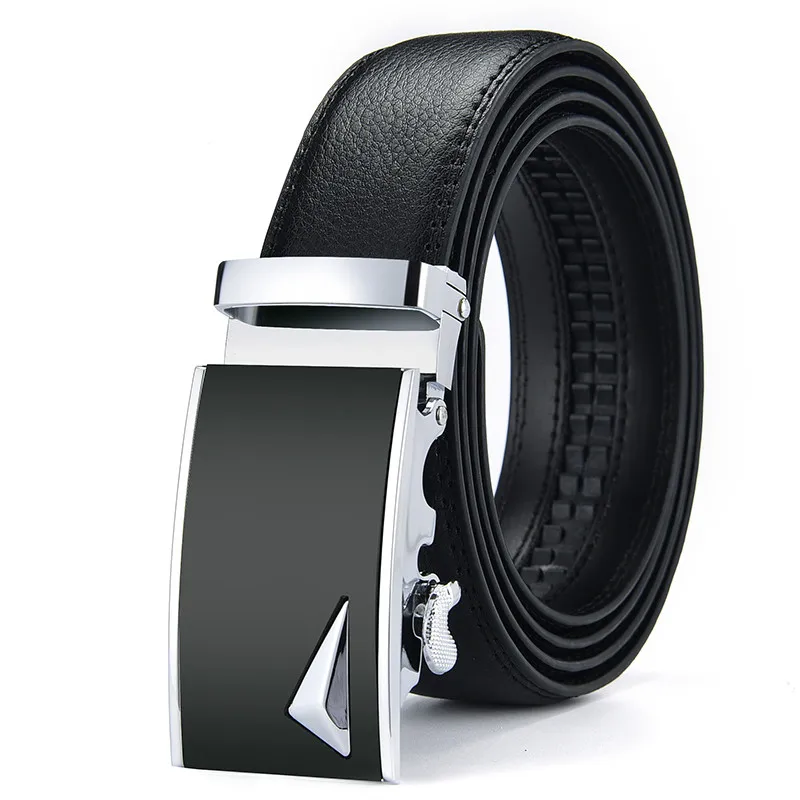 

Mens Belt Genuine Luxury Metal Automatic Buckle Leather Belts for Men Strap Cinturones Jeans Waist Ceinture Pasek Cinturon Male