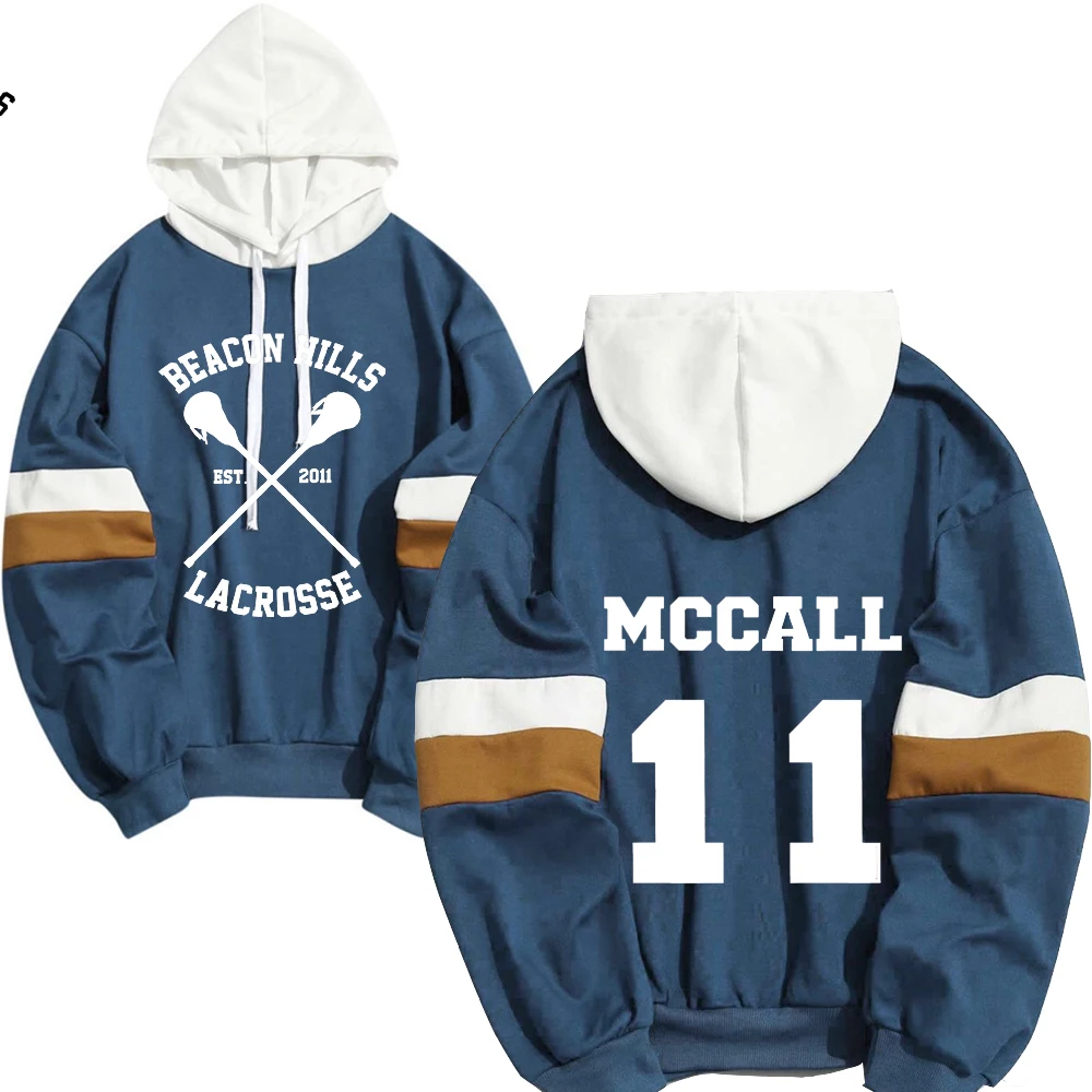 Hoodie Men Stilinski 24 Lahey McCall Pullover Sweatshirt Male Print Hooded Mens Hoodies Hip Hop Hoddies Streetwear Teen Wolf