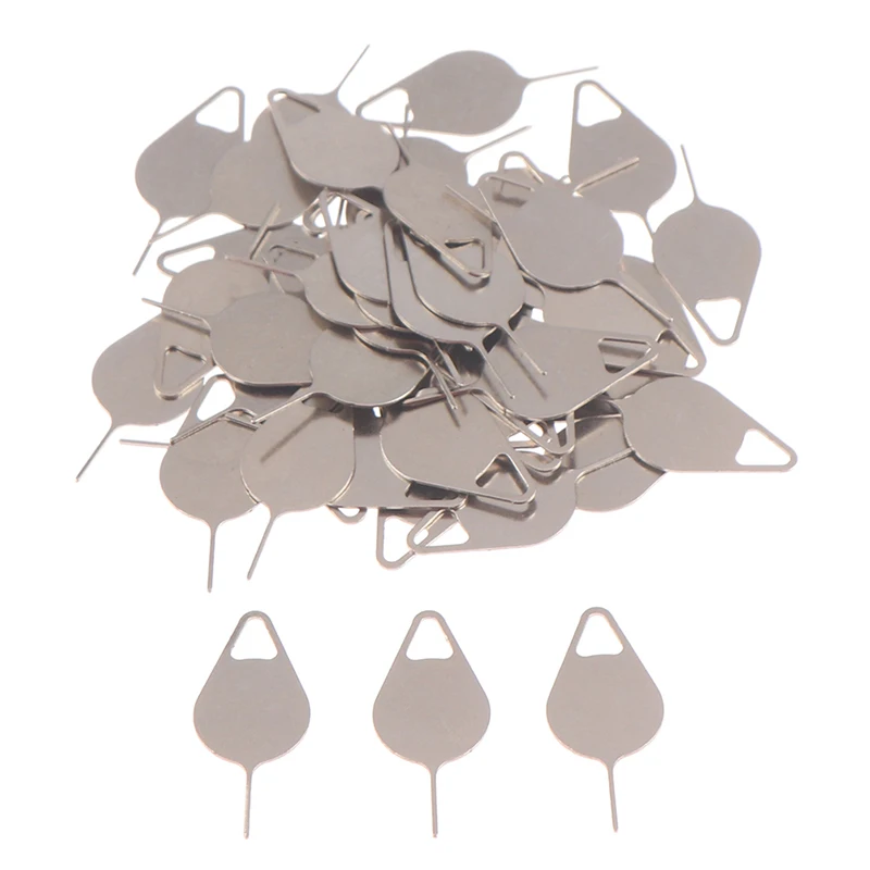 

50pcs Sim Card Tray Removal Eject Pin Key Tool Stainless Steel Needle