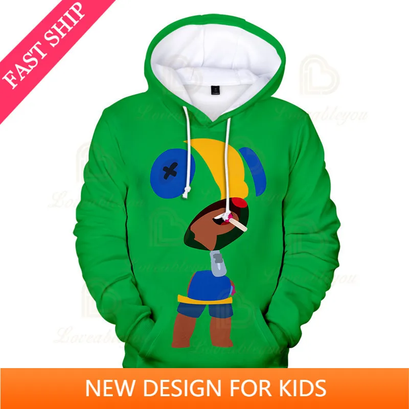 

Cartoon Star Jacket Tops Teen Clothes Shoot Kids Hoodies MAX Browlings Game 3D Print Hoodie Boys Girls Harajuku Sweatshirt