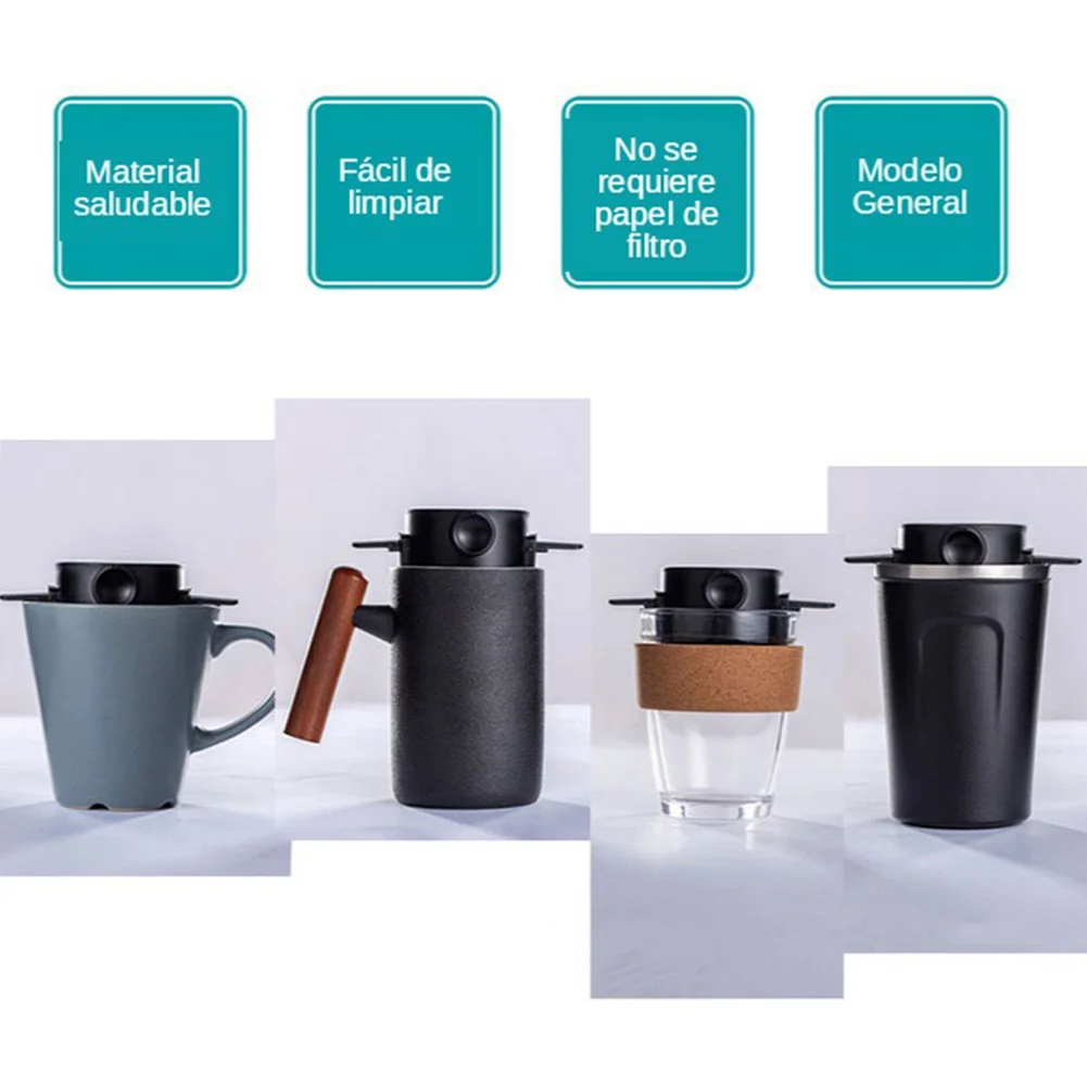 Складная капельная Кофеварка из нержавеющей стали фильтрующая воронка горшок