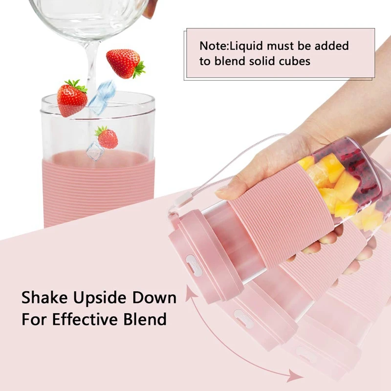 hot sale Portable Blender USB Rechargeable CREATIVE DESIGN Small Cordless Personal for Shakes and Smoothies 30 | Бытовая техника