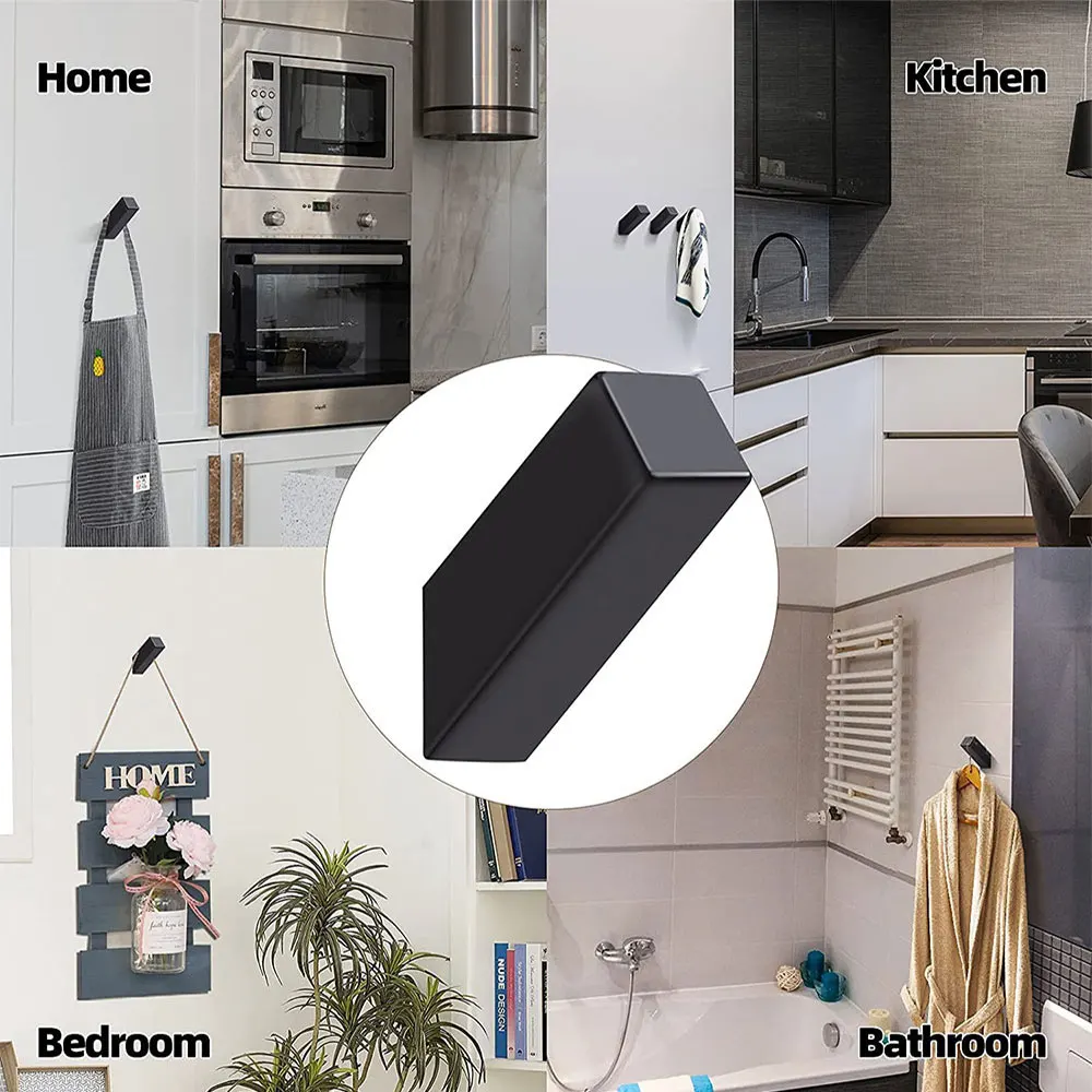 2/4 шт. черные крючки из нержавеющей стали 304 вешалка для одежды нержавеющие