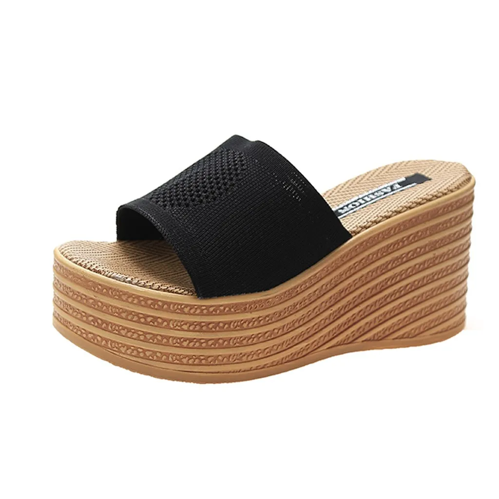 SAGACE/летние женские шлепанцы на плоской подошве с кристаллами в римском стиле