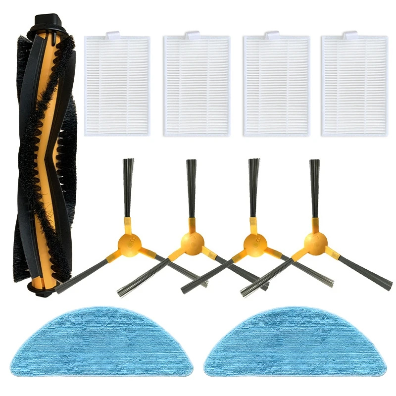 

11Pcs Vacuum Cleaners Parts Accessories for MOOSOO RT30 RT40 RT50 Main Brush HEPA Filter Side Brush Kits Accessory Set