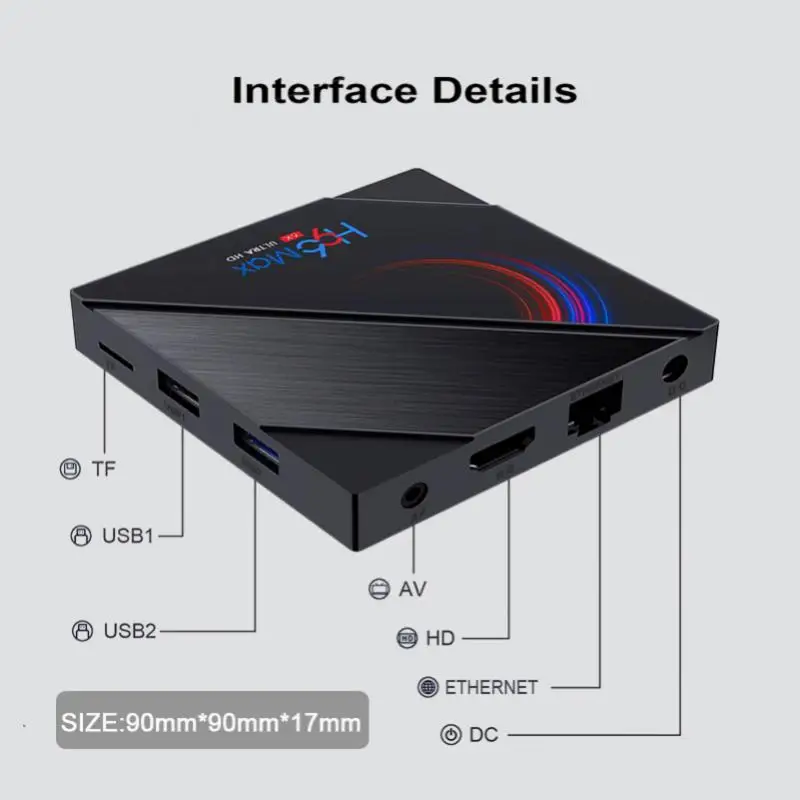 H96 MAX Smart TV Box Android 10 0 4K HD Youtube медиаплеер 4 ГБ 32 64 Гб 2 4G/5G WiFi BOX для телеприставка |