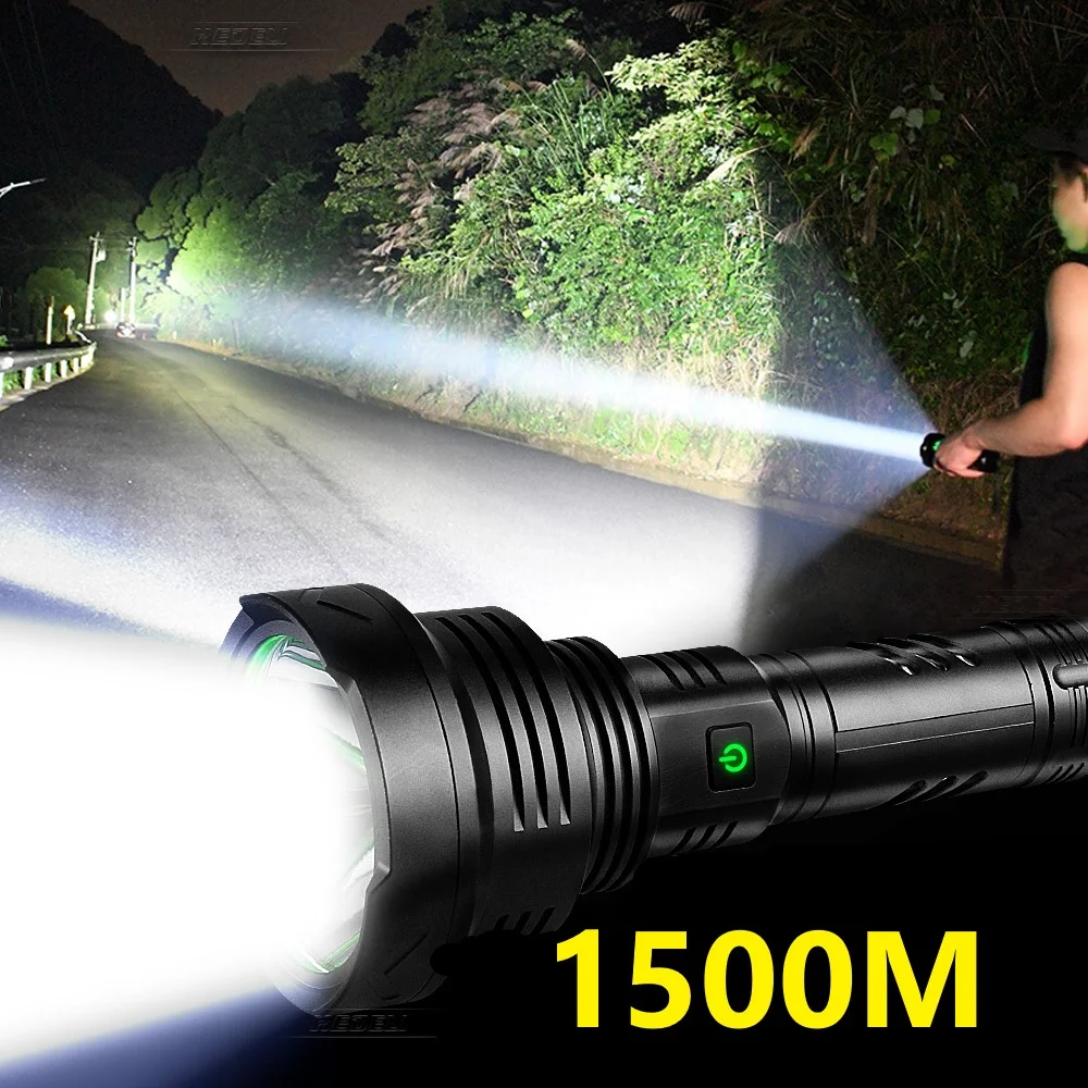 Супер мощный Светодиодный фонарик Фонарик High Power Type-C Быстро перезаряжаемые