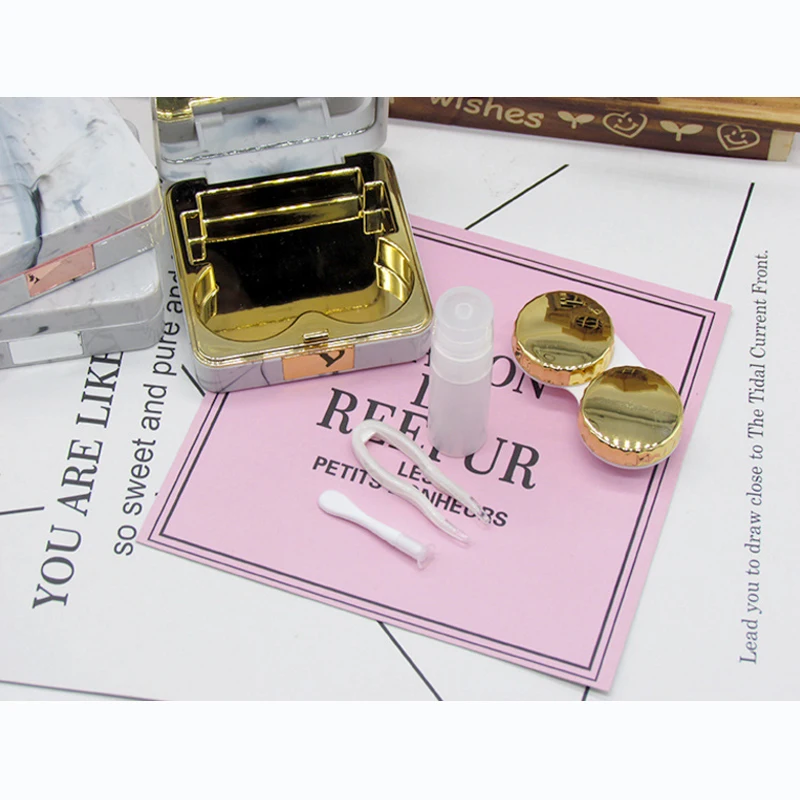 Квадратный футляр для контактных линз|Аксессуары очков| |