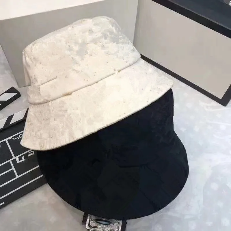 

Branded Cotton Bucket Hats Women Summer Sunscreen Panama Hat Men Sunbonnet Fedoras Outdoor Fisherman Hat Beach Cap