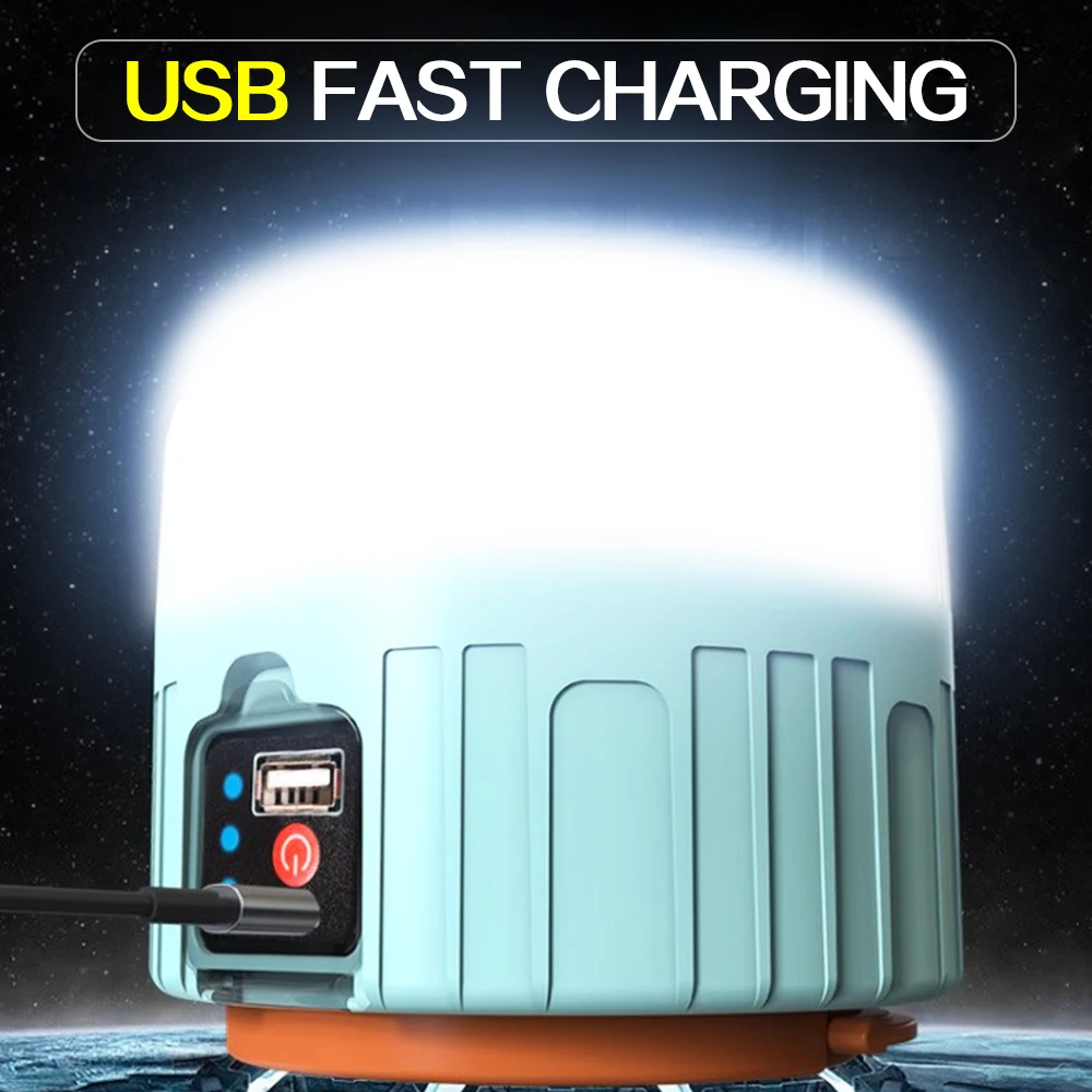 Портативные фонари 300 Вт USB/Солнечная зарядка лампа для ночного освещения