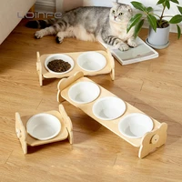 non slip pet ceramic bowl stand cat bowl dog bowl pet drinking bowl food container cat and dog feeding supplies